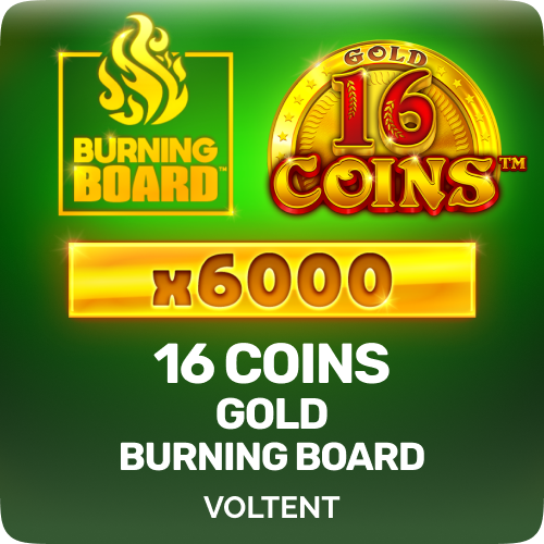 16 Coins Gold Burning Board