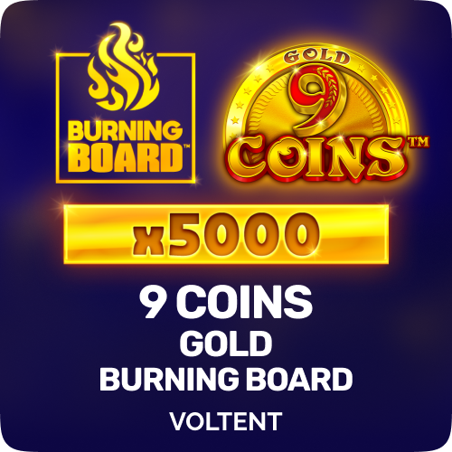 9 Coins Gold Burning Board